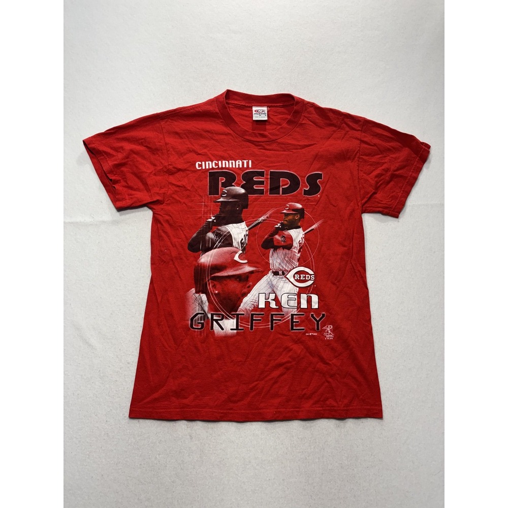 Cincinnati Reds Shirt Mens Medium Red MLB Baseball Ken Griffey Jr True Fan 2002